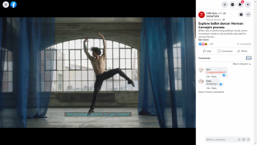 LG Signature's campaign on CNN Style's Facebook page