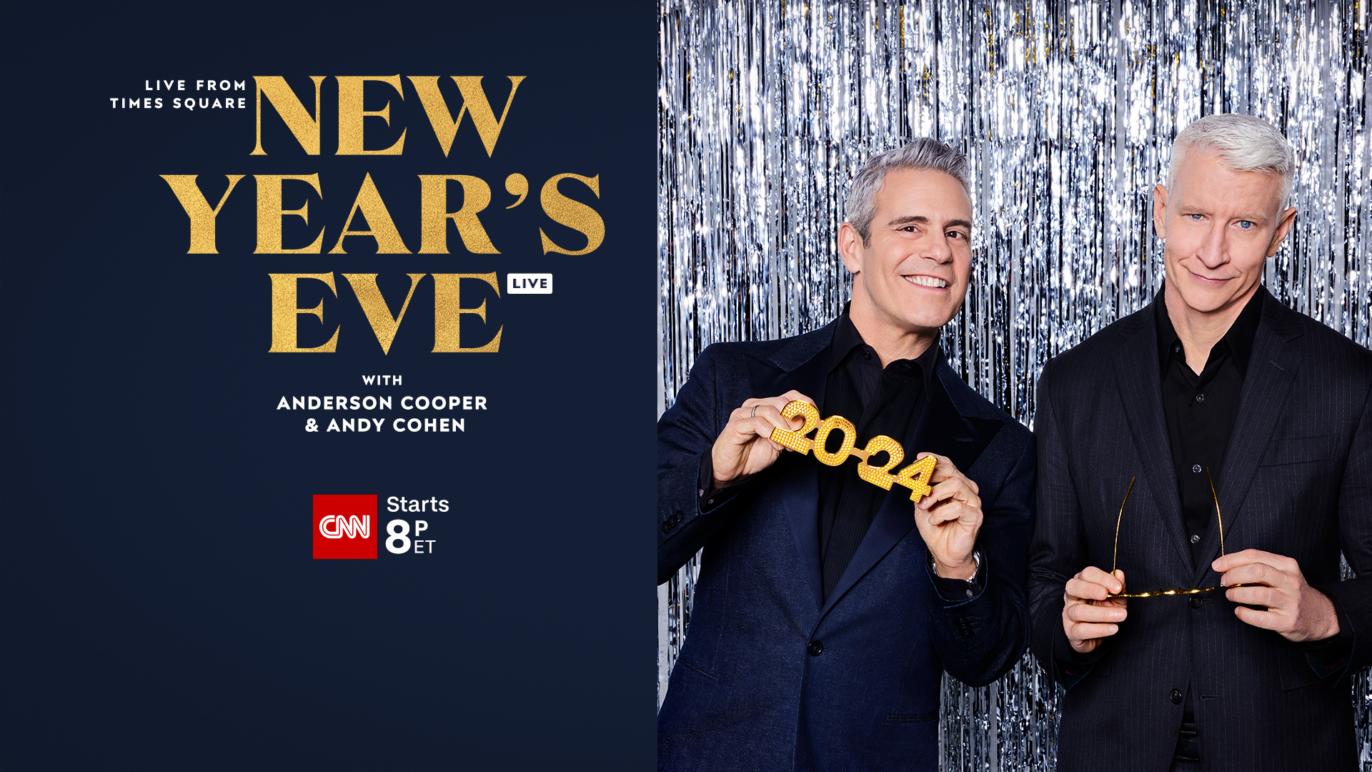 Anderson Cooper and Andy Cohen Ring in 2024 Live From Times Square